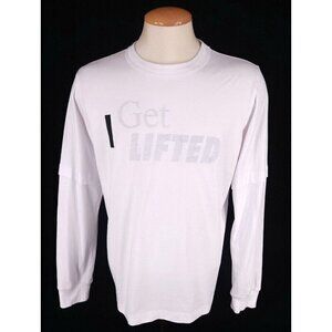 Sacai Get Lifted Long Sleeve T-Shirt 3 L Mens White Logo New RARE